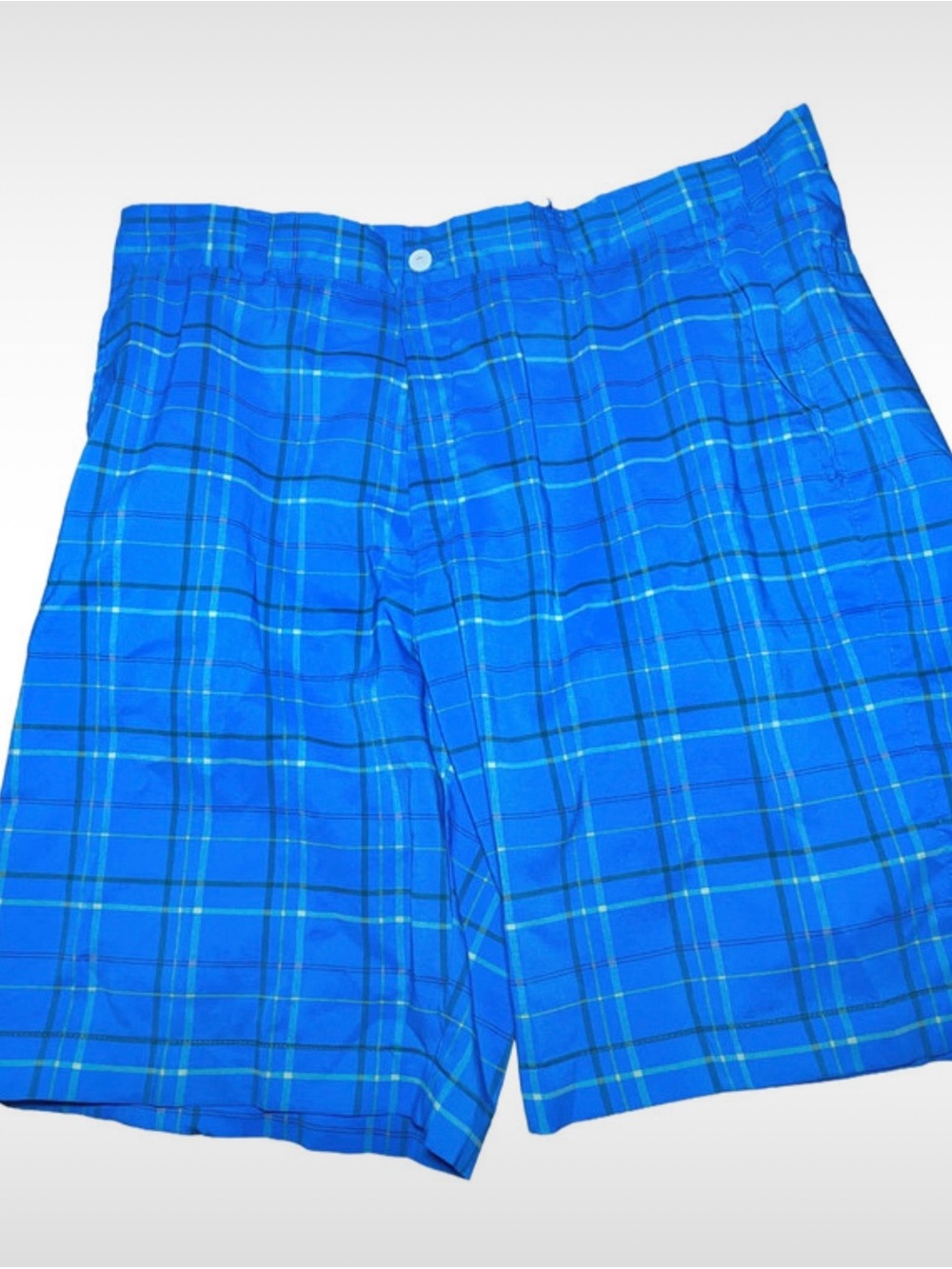 Alan Flusser Blue Plaid Men's Shorts